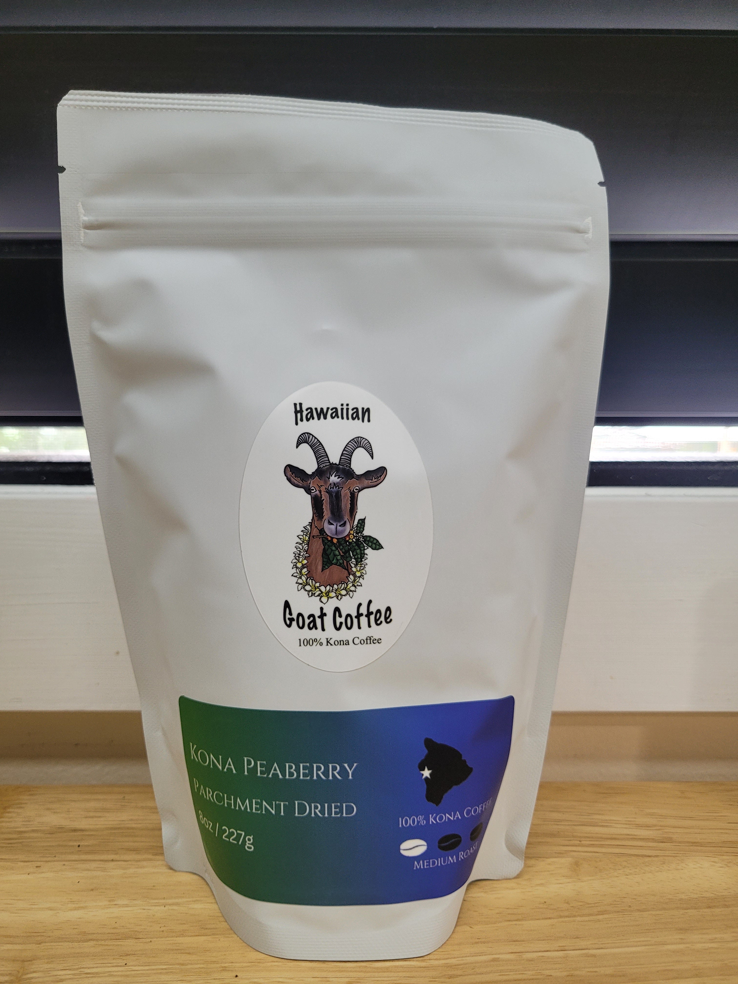 Kona Peaberry - Typica Parchment Dried – Hawaiian Goat Coffee Online